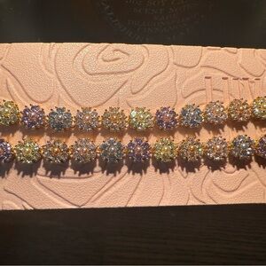 For Love and Lemons x Luv AJ Rare Daisy Pavé Necklace and Anklet Bundle